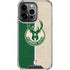 NBA Milwaukee Bucks Split Canvas iPhone 16 Pro Clear Case
